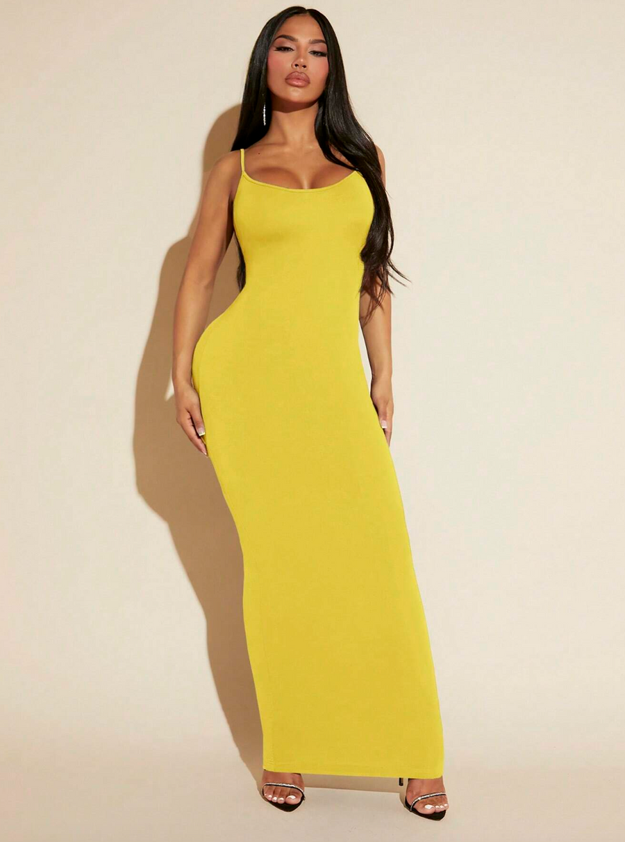 Solid Bodycon Cami Dress