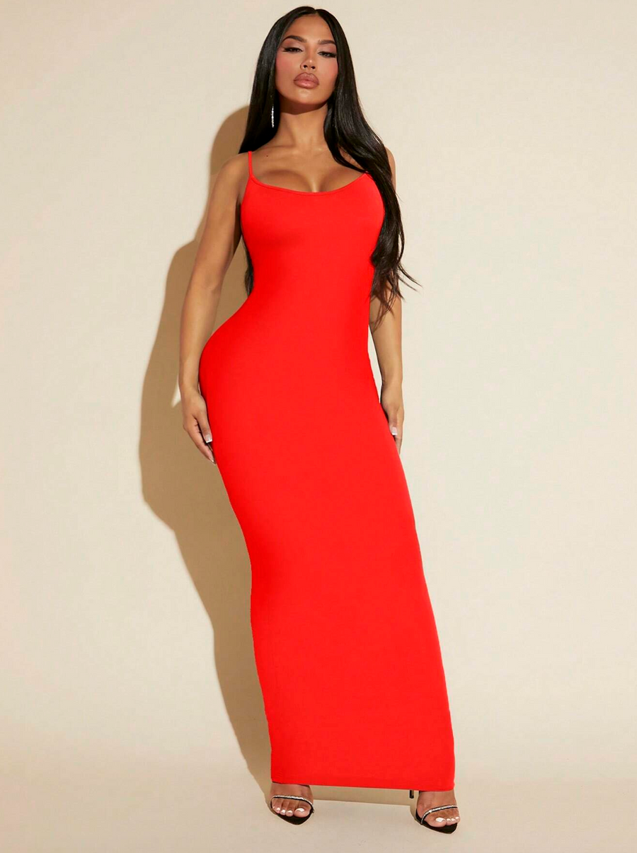 Solid Bodycon Cami Dress