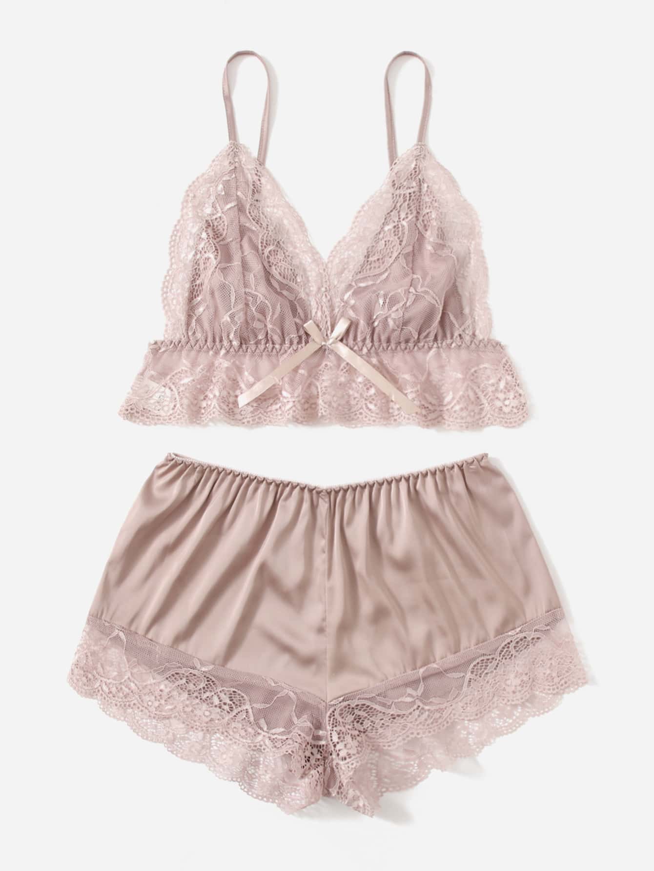 Sweet Nothings Cami Top & Shorts Set – The Bralette Co.